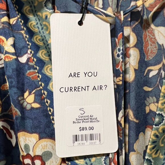 Current Air Floral Border Print Mini Dress NWT Size Small - Picture 13 of 16